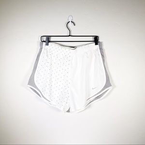 Nike Dri-fit White Shorts with Star Design
